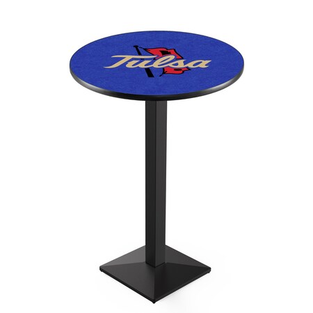 Holland Bar Stool Co 42" Blk Wrinkle Tulsa Pub Table L217B4228TulsaU
